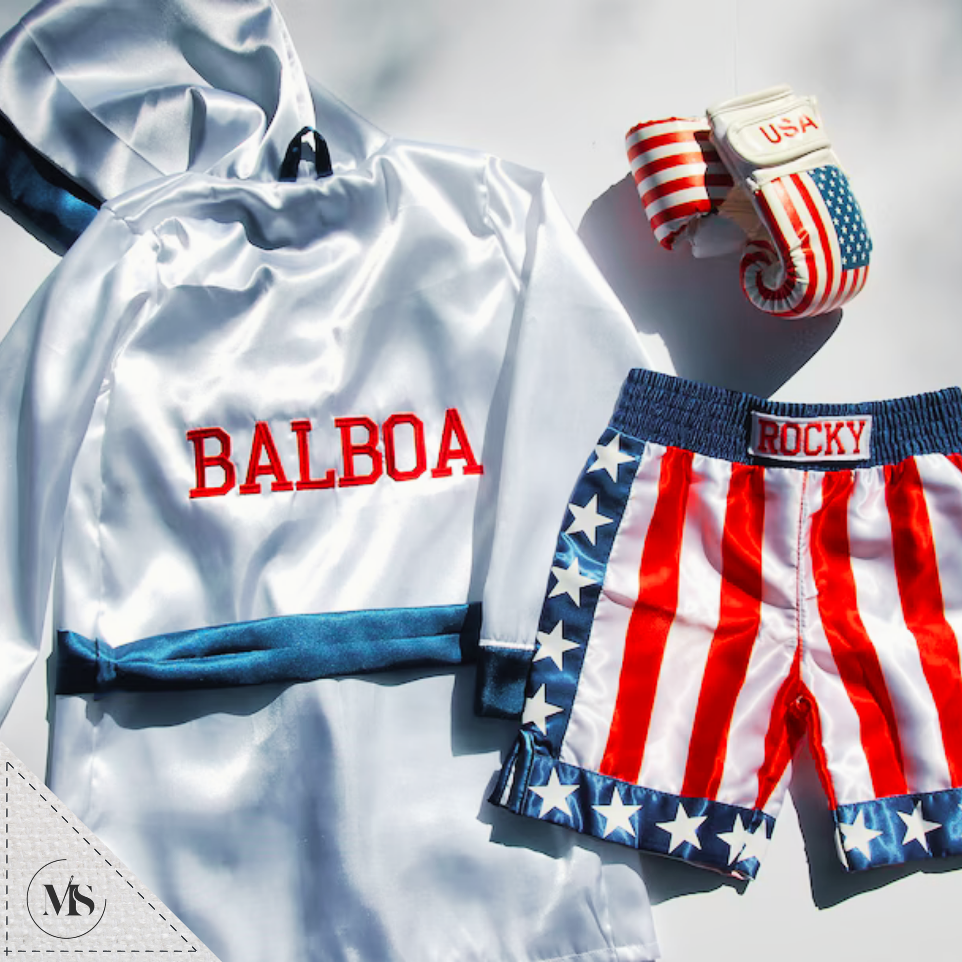 Personalized Baby Boxing Set: ROBE, Shorts & Gloves