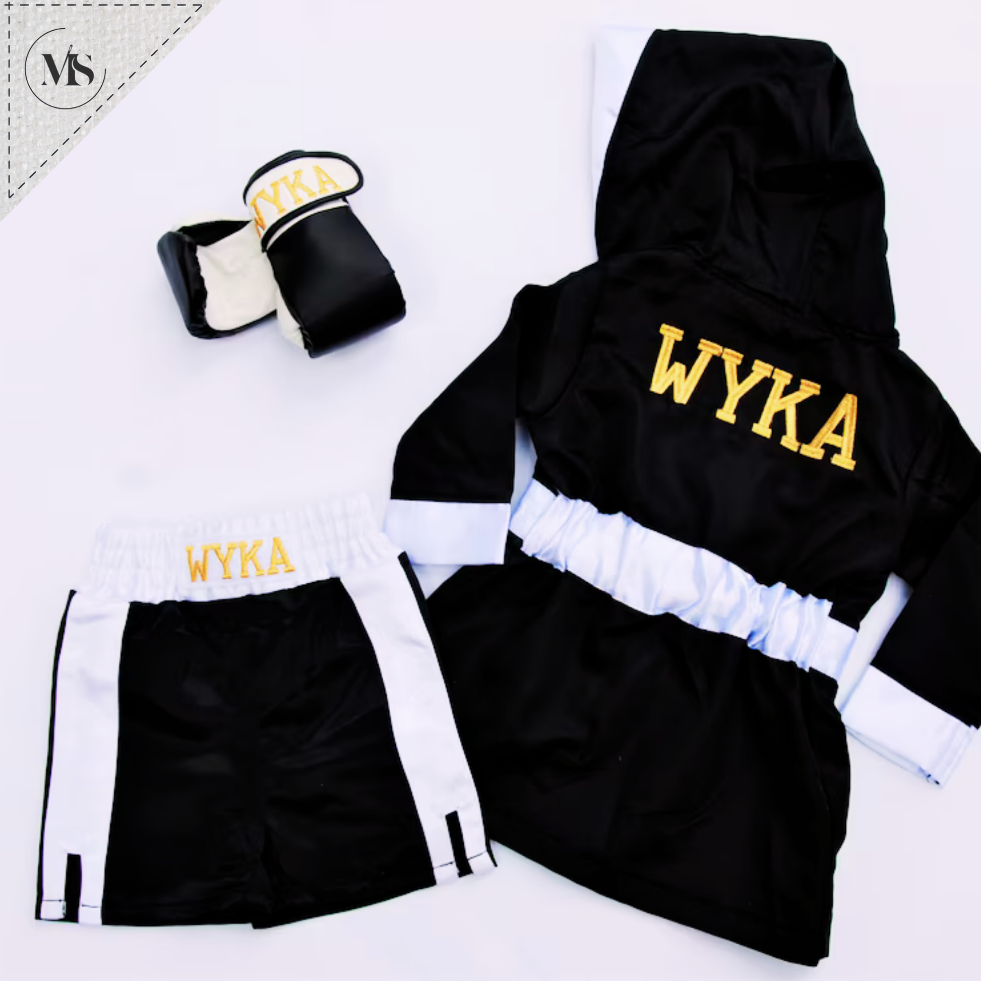 Personalized Baby Boxing Set: ROBE, Shorts & Gloves