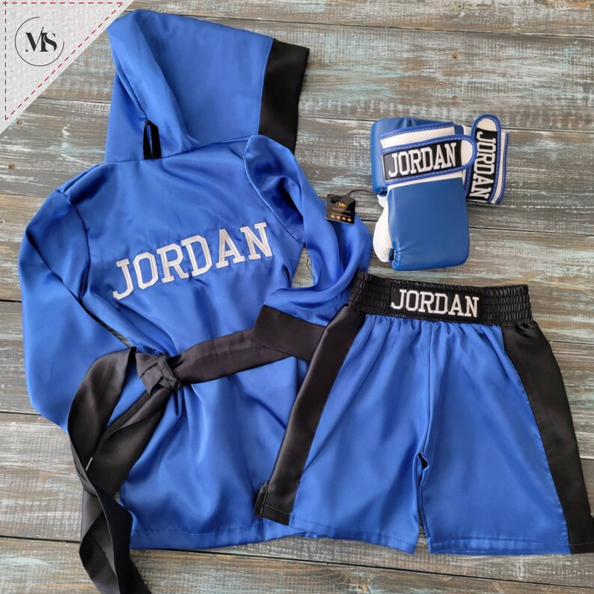 Personalized Baby Boxing Set: ROBE, Shorts & Gloves