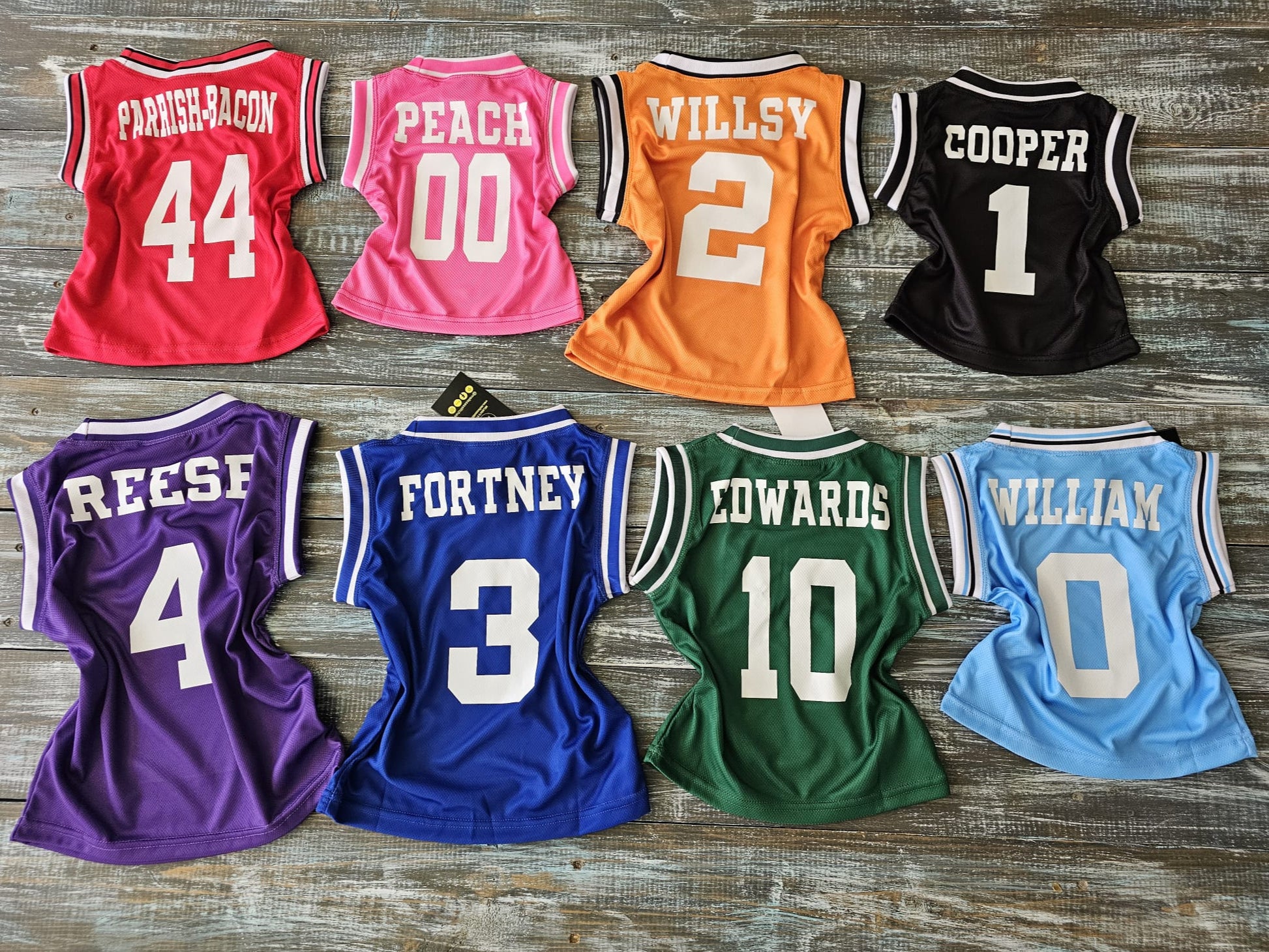 Personalized Kids Basketball Uniform (Solid Colors)