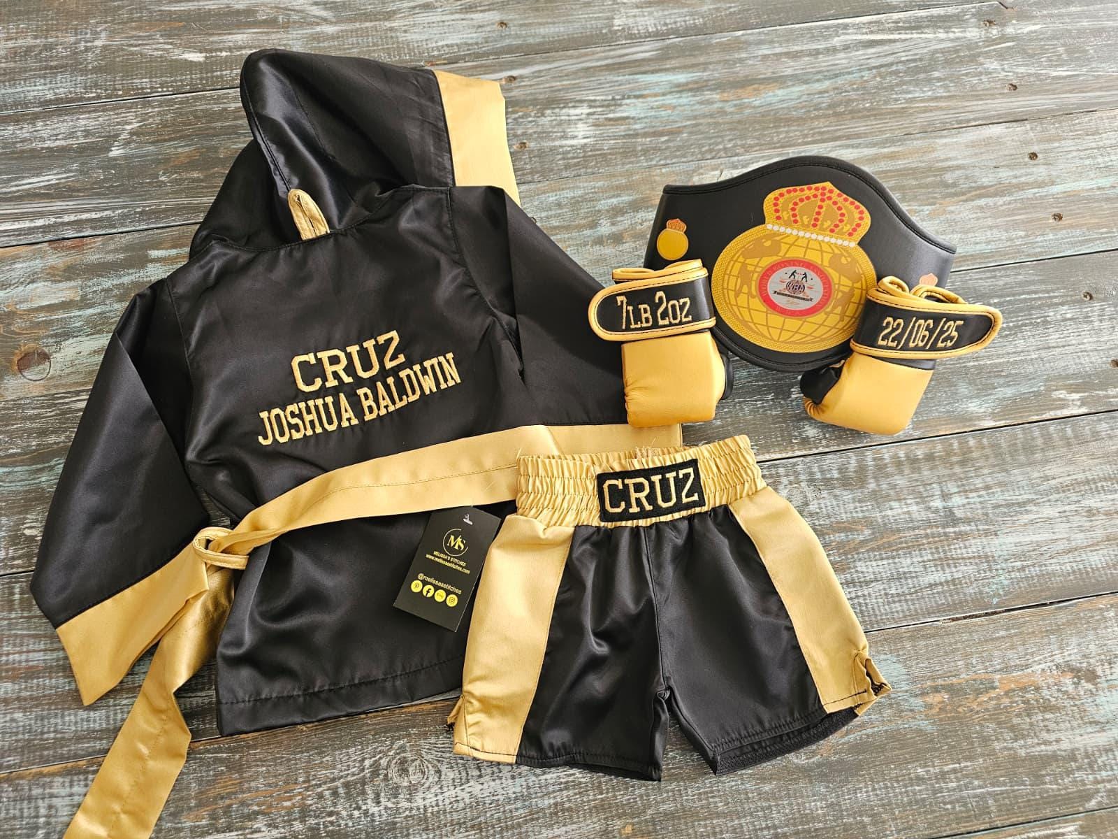 Baby Boxing Costume Set – Perfect for Baby’s First Halloween Photos