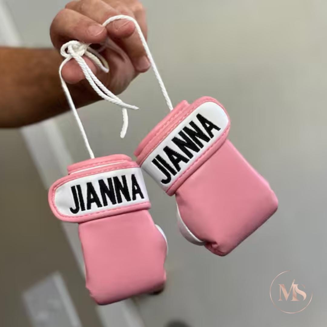 Adorable Personalized Baby Boxing Gloves – Custom Embroidered Keepsake for Little Champion