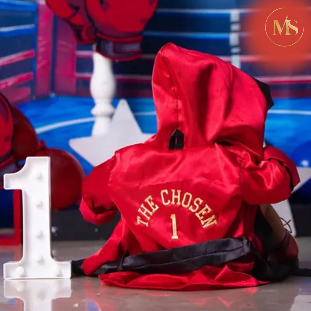 Baby Boxing Set – Halloween Party Outfit with Custom Name