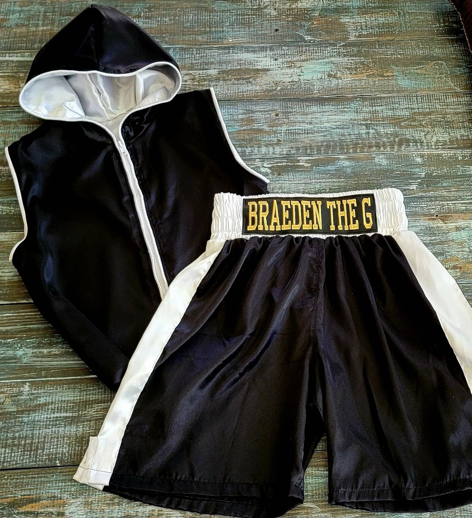 Adult Boxing Vest and Matching Shorts Set (Gloves NOT Included)