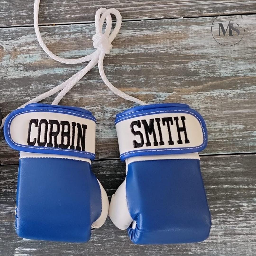 Baby Shower Gift for Girl – Custom Baby Boxing Gloves with Embroidered Name | Personalized Keepsake for Newborn Photos