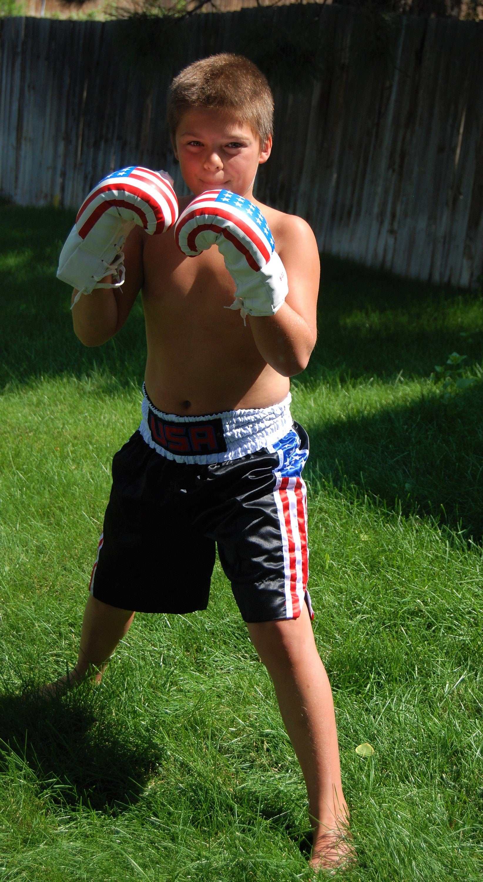 Adult and Youth boxing shorts personalized with national flags