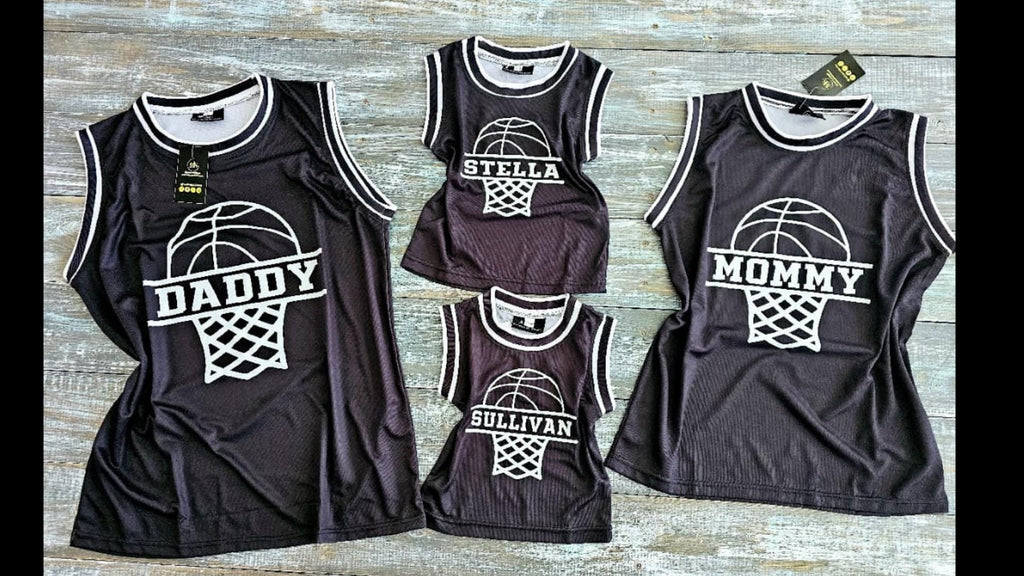 B-Day Boy & B-Day Girl Family Basketball Set: Personalized Jerseys for Incledible Basketball Themed Party