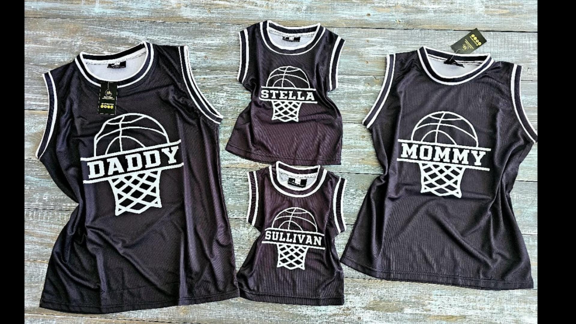 B-Day Boy & B-Day Girl Family Basketball Set: Personalized Jerseys for Incledible Basketball Themed Party