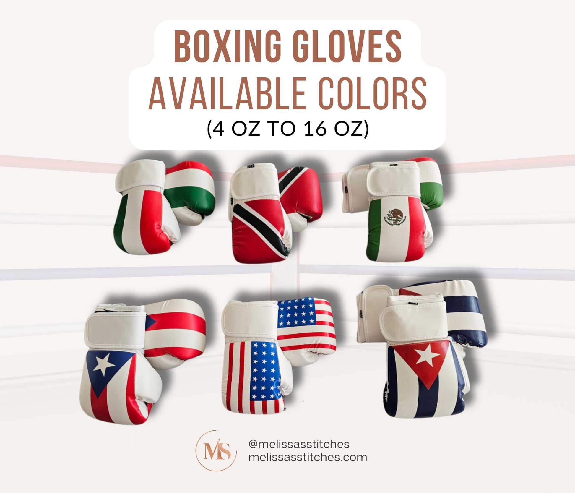 Adult or Youth Personalized boxing gloves
