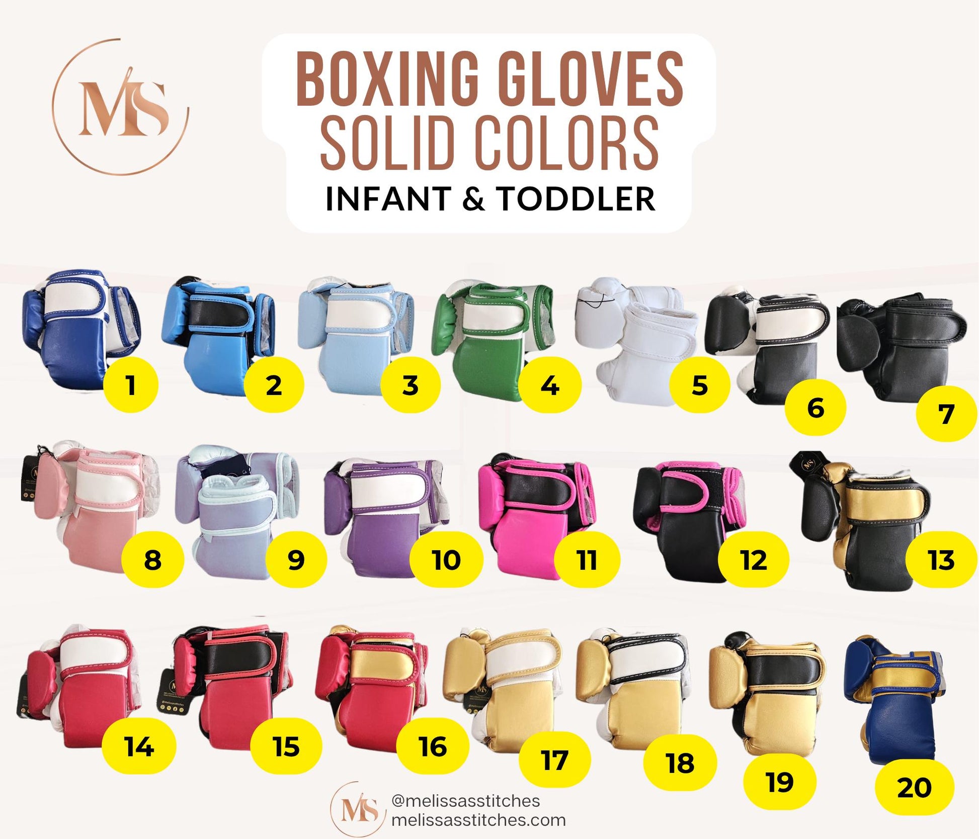 Adorable Personalized Baby Boxing Gloves – Custom Embroidered Keepsake for Little Champion