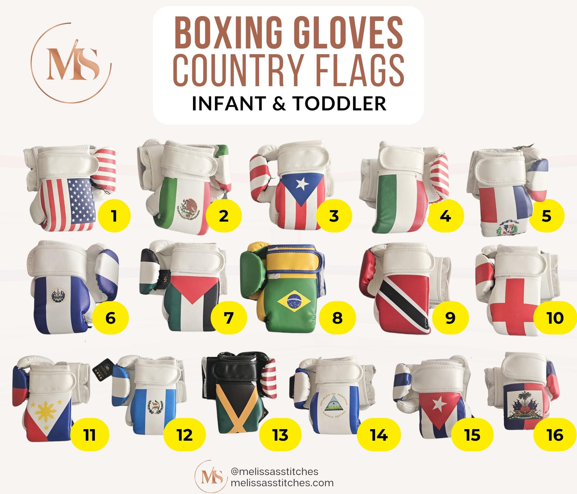 Baby Shower Gift – Custom Baby Boxing Gloves with Embroidered Name | Unique Keepsake for Newborn Boys or Girls