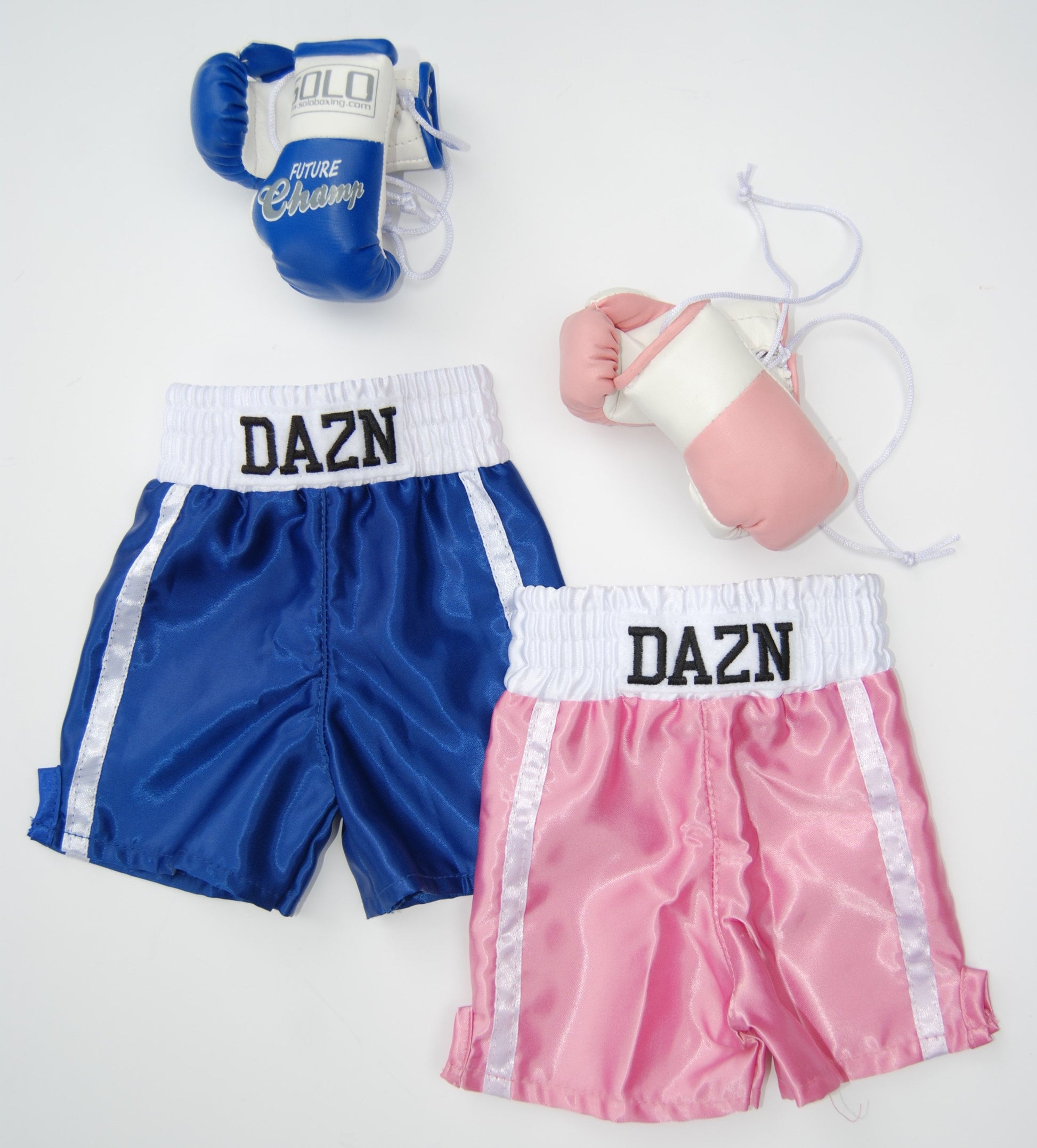 Baby Plush Bear with Boxing personalized shorts and mini gloves