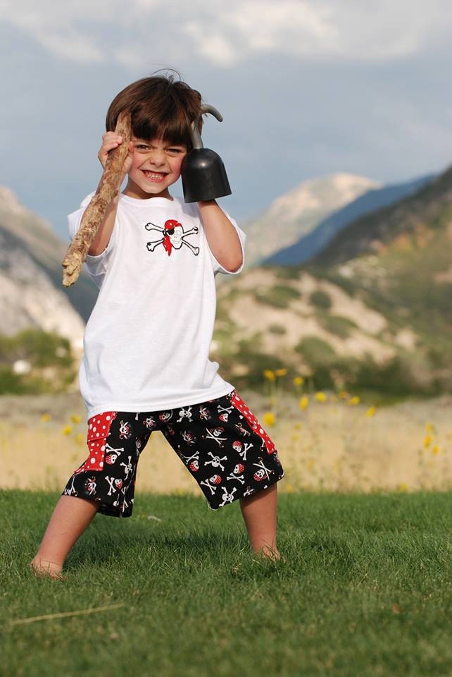 Boys Pirate Birthday outfit/ Summer outfit/Boys summer clothes/ Birthday Clothes