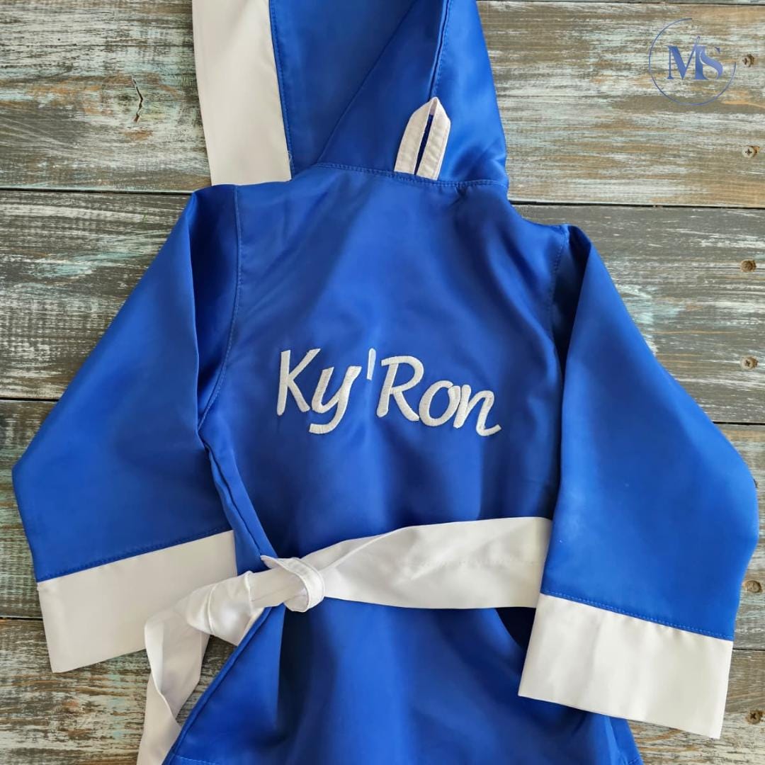 Baby Boxing Outfit – Personalized Robe, Shorts & Gloves for First Birthday