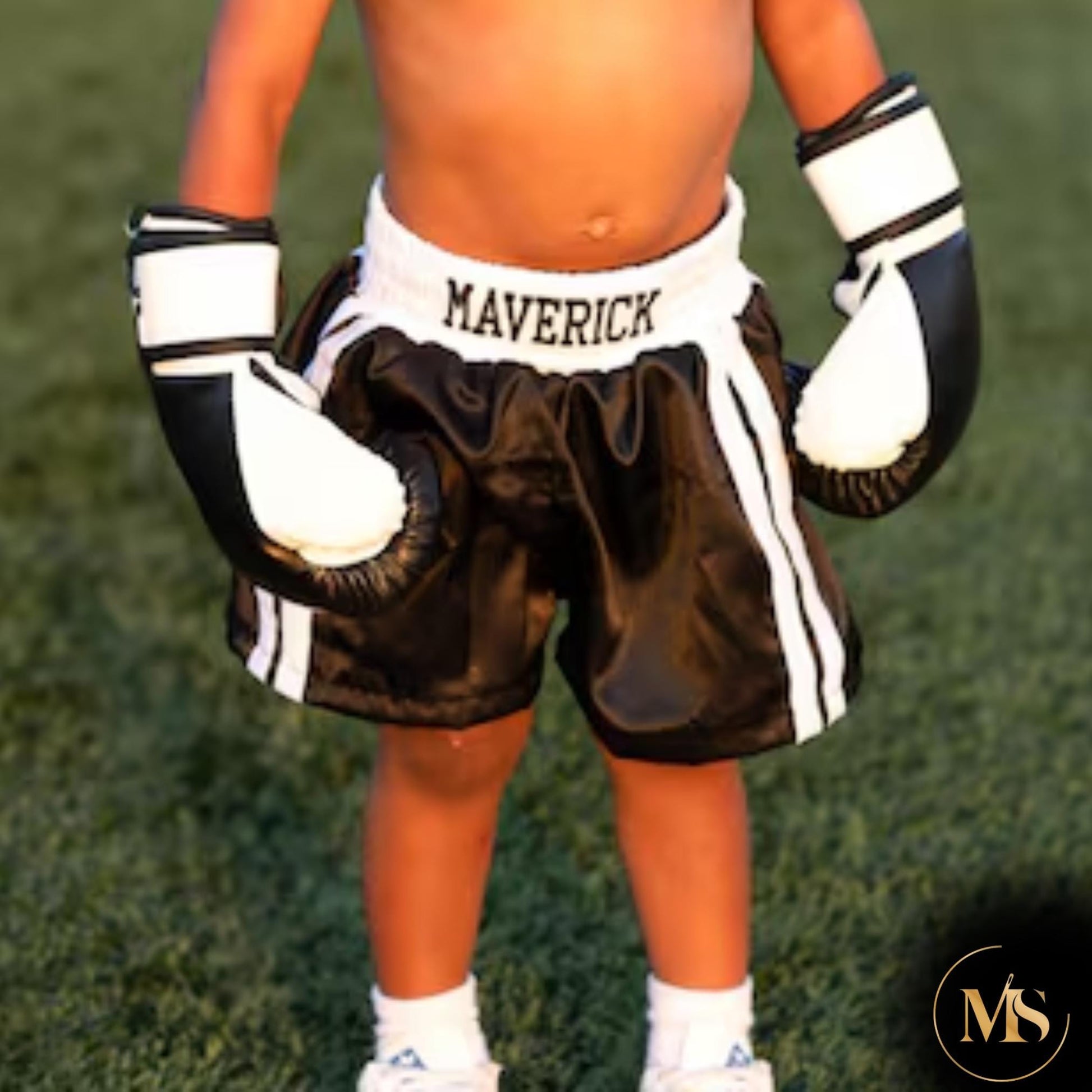 Baby Boxing Set – Halloween Party Outfit with Custom Name