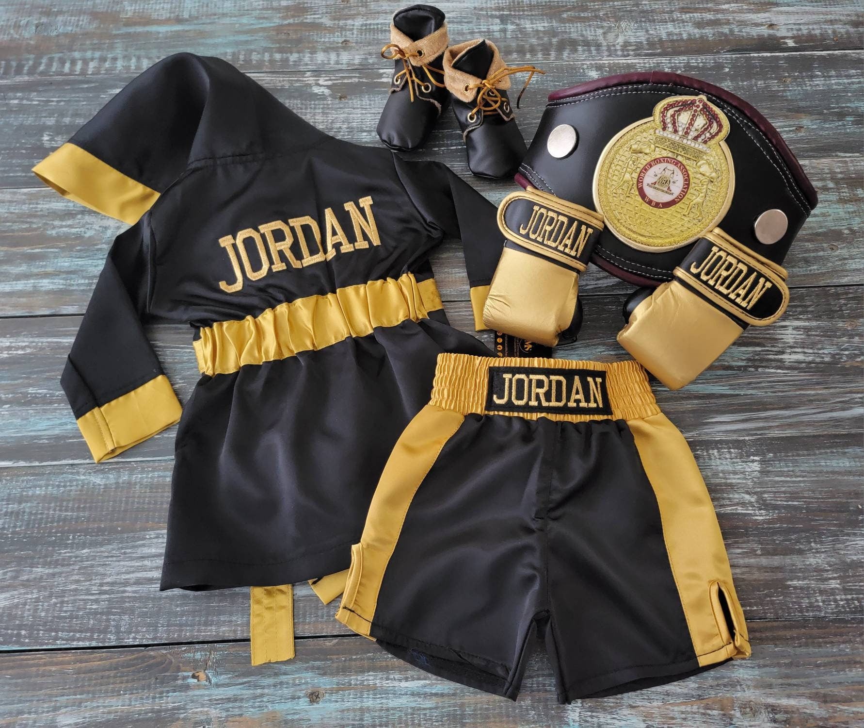 Baby Boxing Set: ROBE, Shorts & Gloves