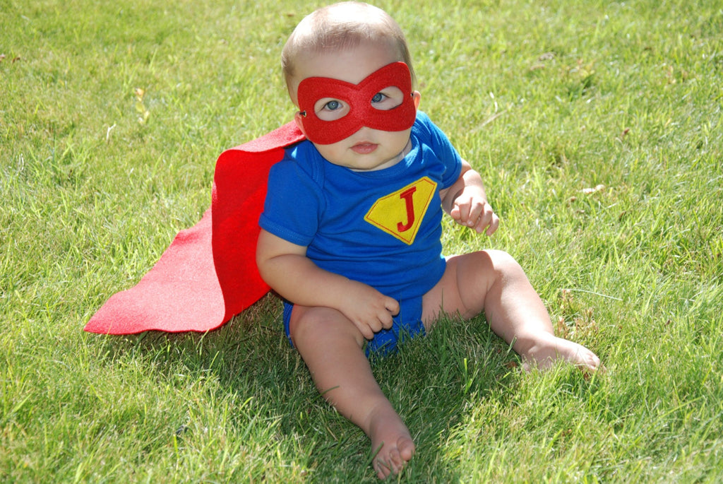 Baby super hero outfit/ Baby super hero cape/ Baby photo prop/Baby girl super hero set, baby first birthday outfit, baby costume