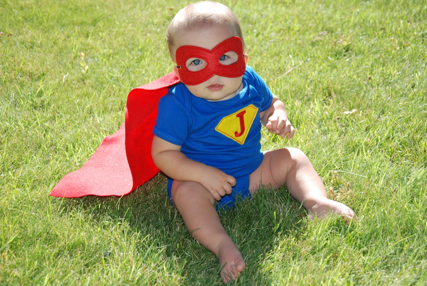 Baby super hero outfit/ Baby super hero cape/ Baby photo prop/Baby girl super hero set, baby first birthday outfit, baby costume