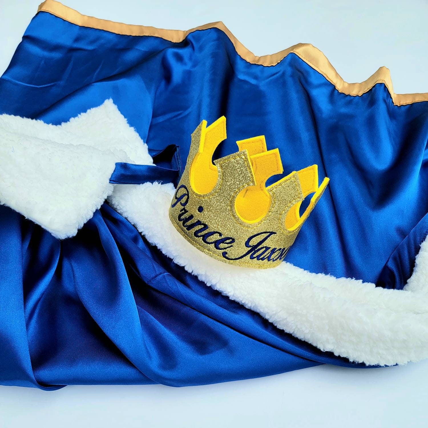 Baby King capeT-shirt and crown set