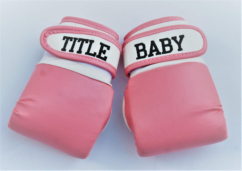 Announce Your Little Champion with Personalized Baby Boxing Gloves – Custom Embroidered Newborn Keepsake