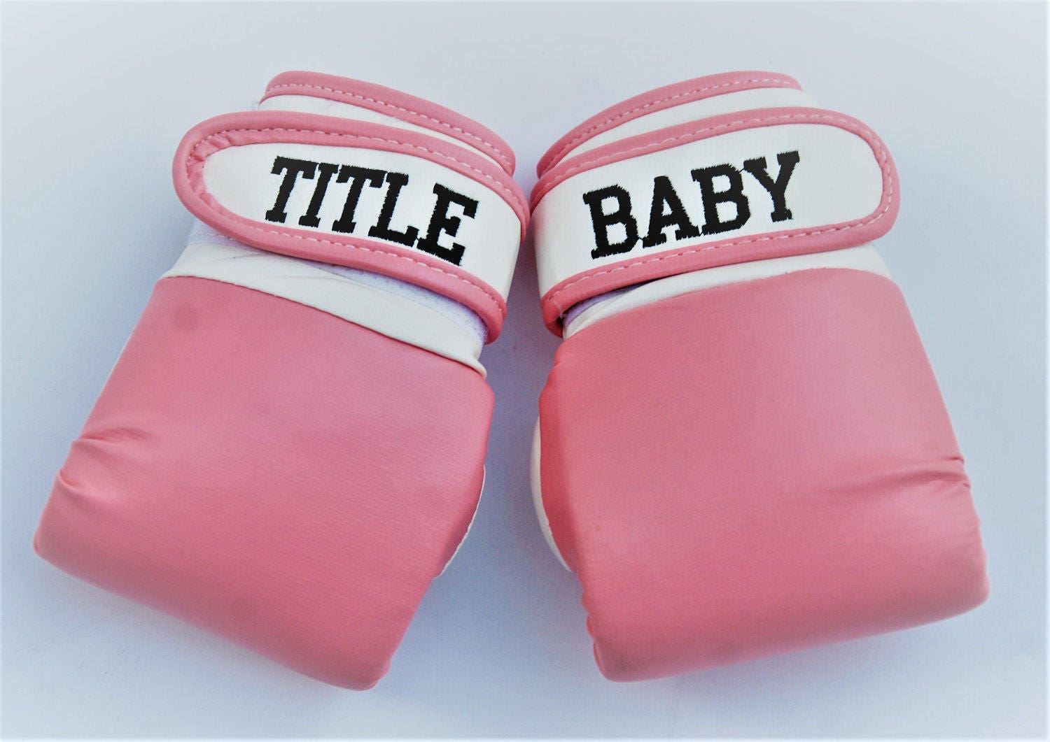 Announce Your Little Champion with Personalized Baby Boxing Gloves – Custom Embroidered Newborn Keepsake