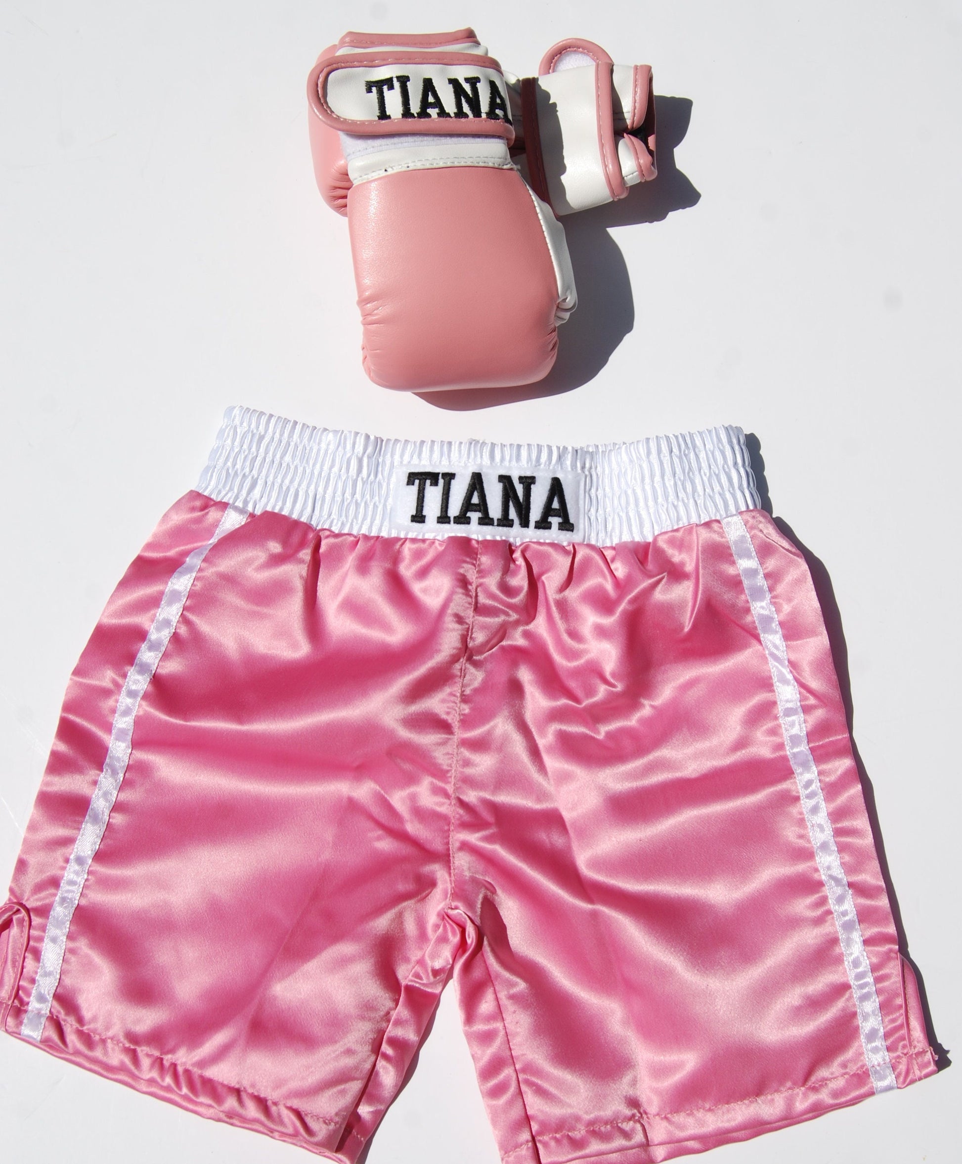 Adorable Personalized Baby Boxing Gloves and Shorts Set