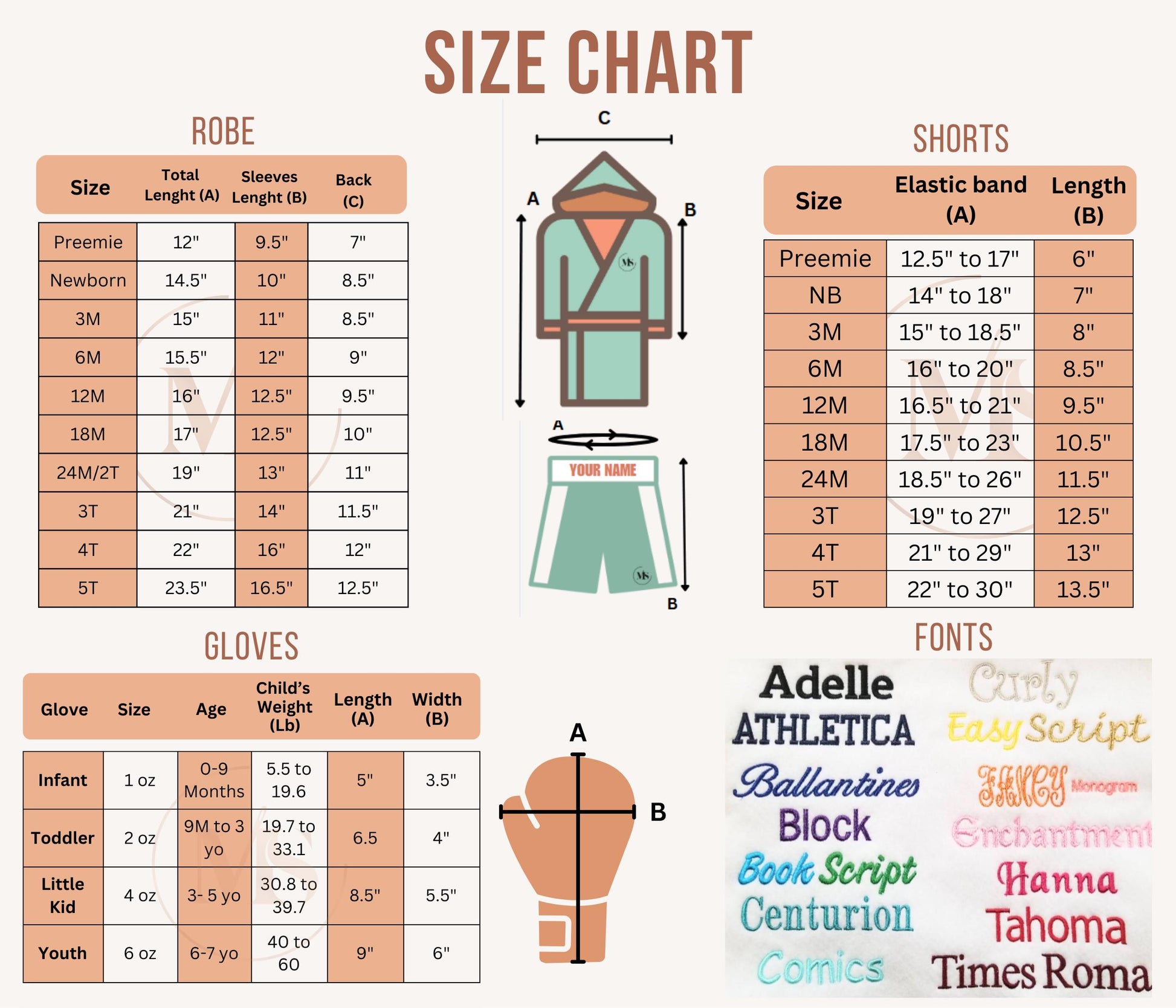 Baby Boxing Outfit – Personalized Robe, Shorts & Gloves for First Birthday