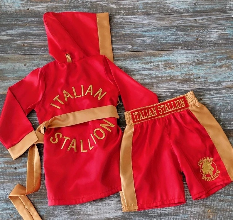 Adorable Personalized Baby Boxing Robe and Shorts