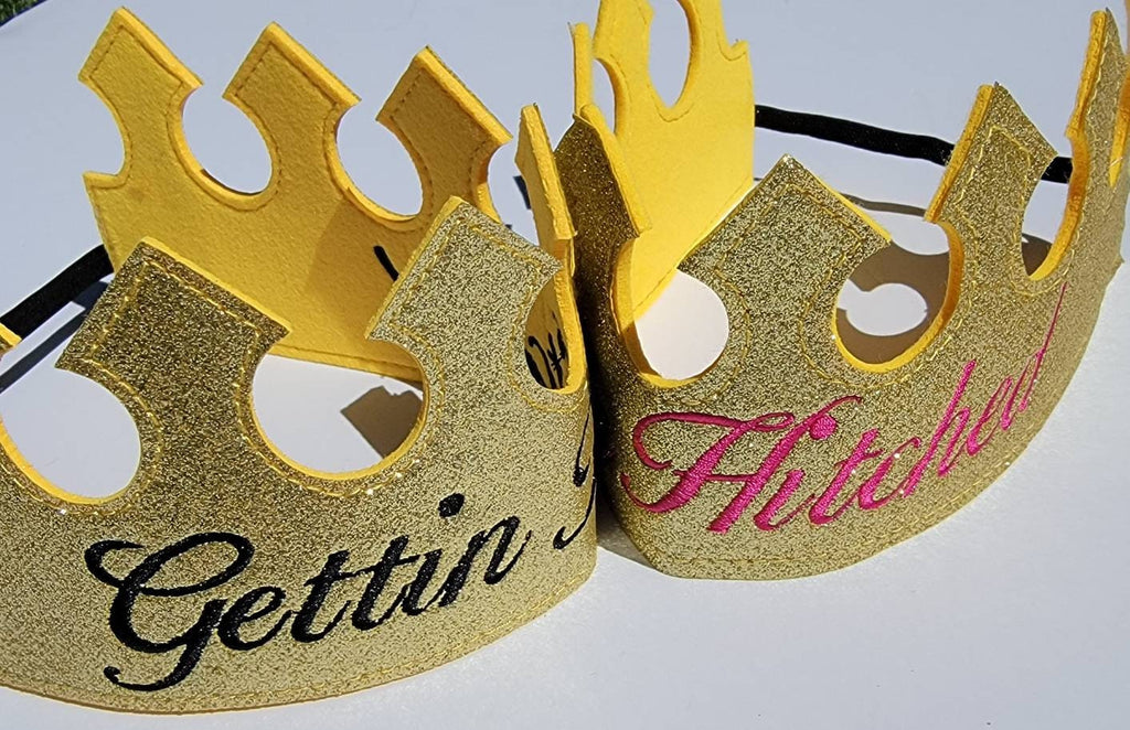 ADULT Personalized King Crown/ Knight crown/Prince crown/ Felt crown