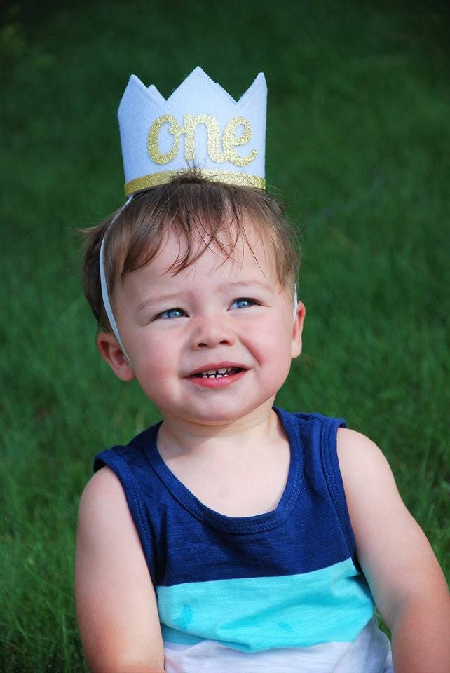 Baby First Birthday crown/ Prince crown/ Baby king crown/ Little prince crown