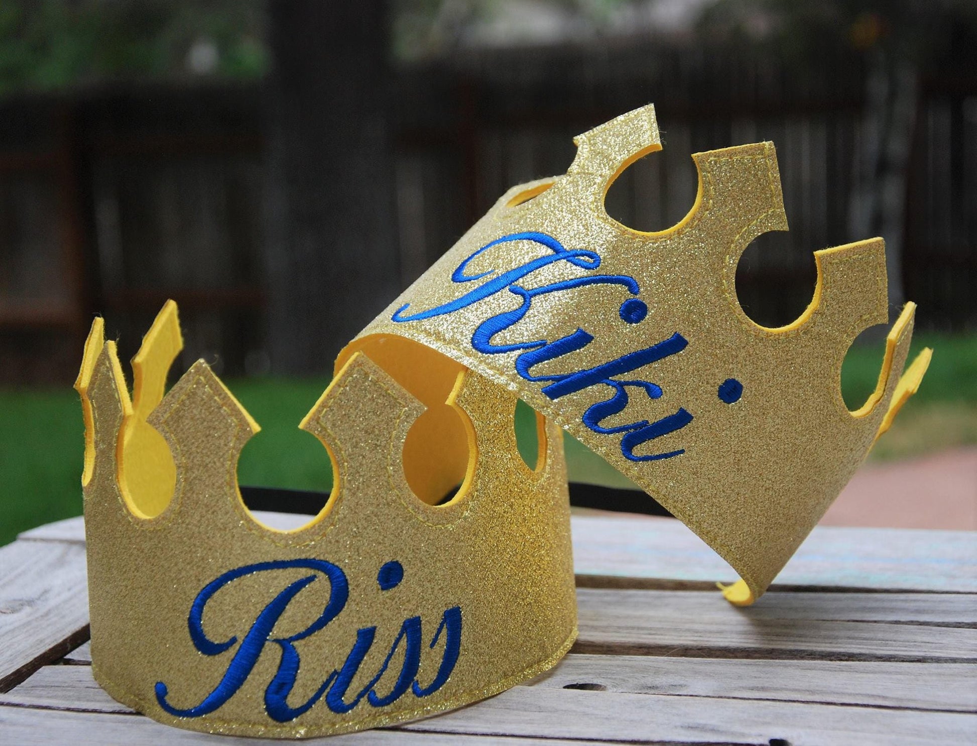 ADULT Personalized King Crown/ Knight crown/Prince crown/ Felt crown