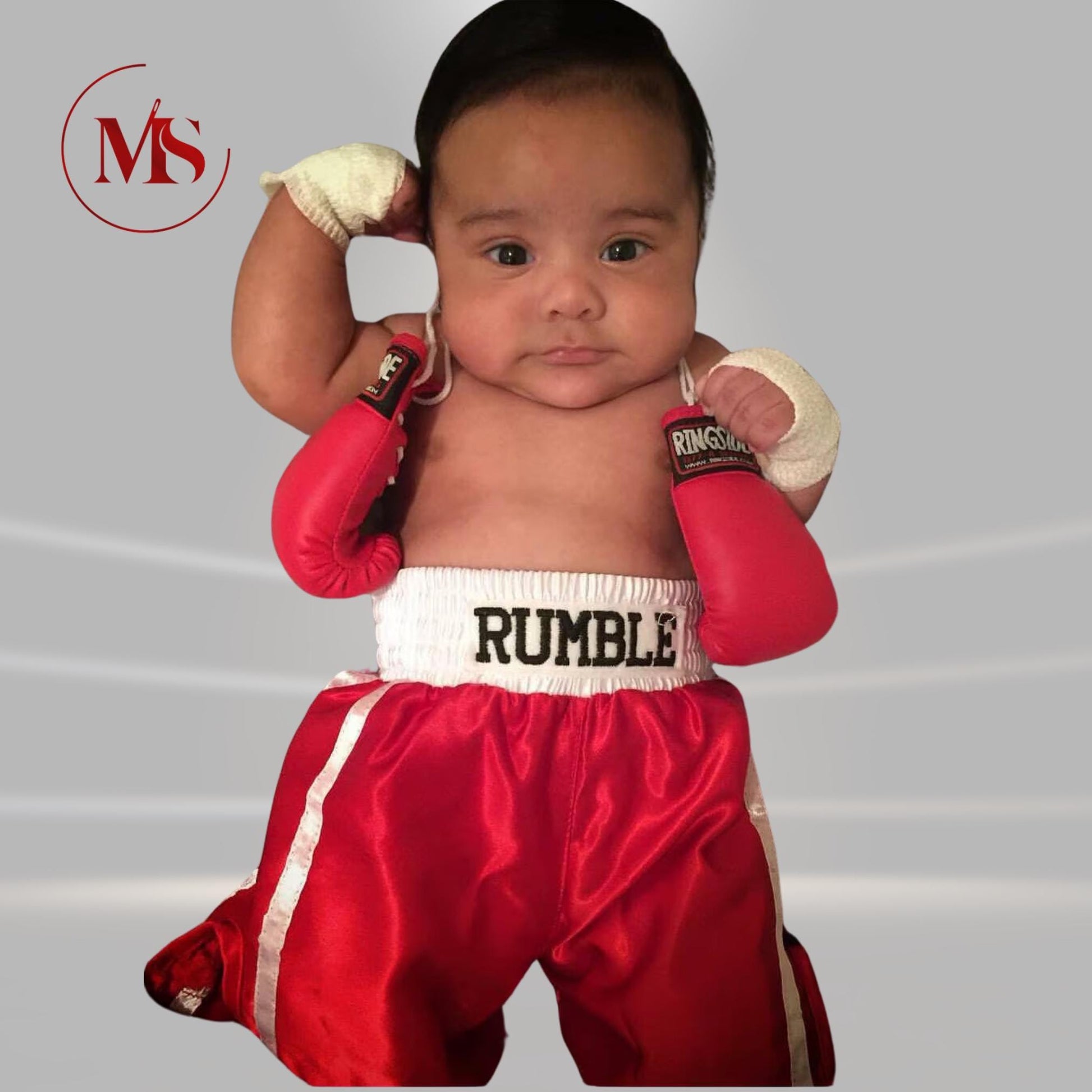 Baby Knockout Boxing Set: Ringside Mini Gloves and Shorts Set