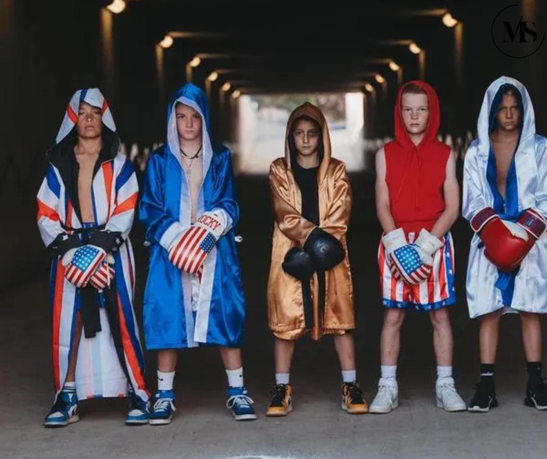 Personalized Youth & Adult Boxing Robe, Shorts and Gloves (Individual or 3-Piece Set)