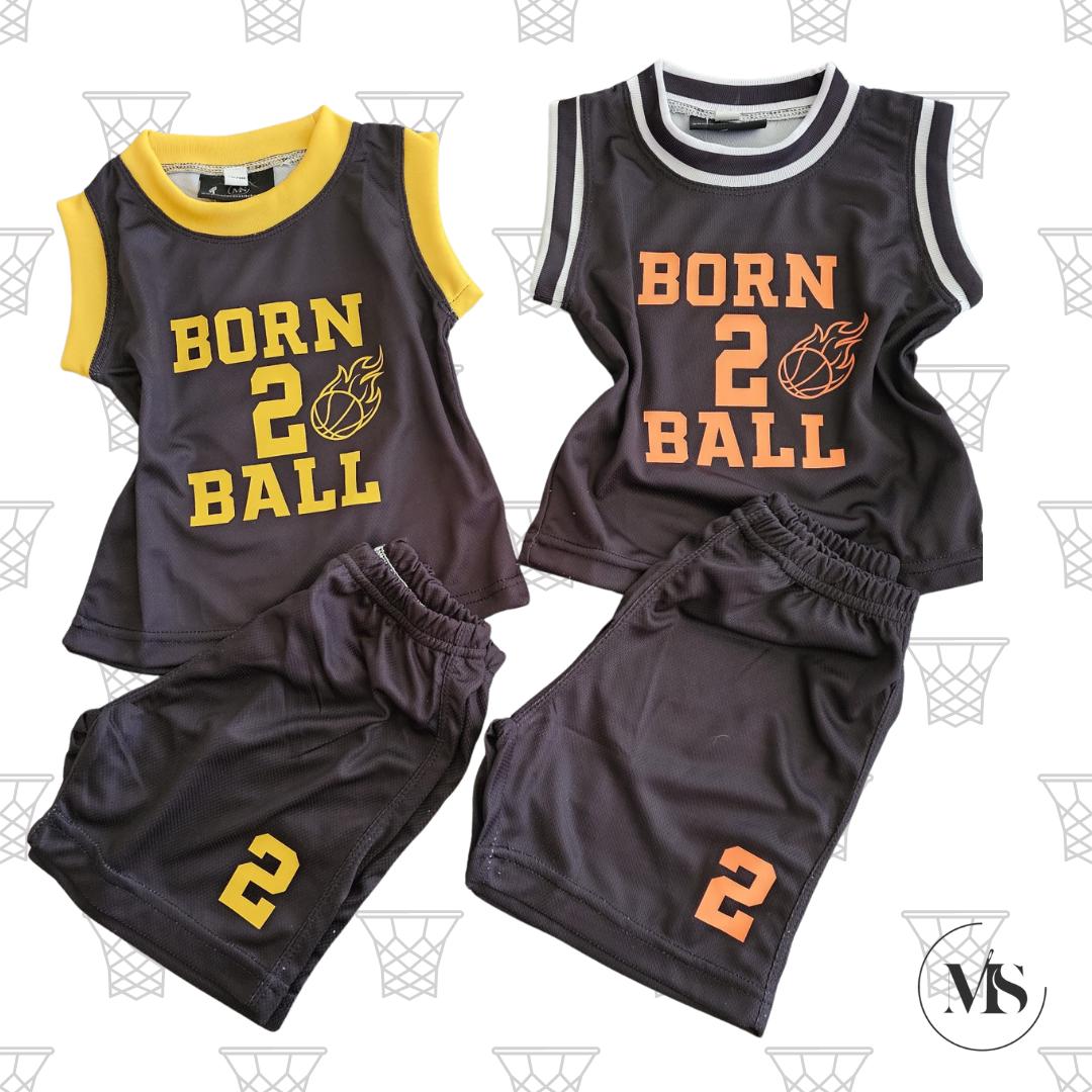 Born 2 Ball Basketball Jersey and Shorts Set+ sweatband set+ball (Complet set)