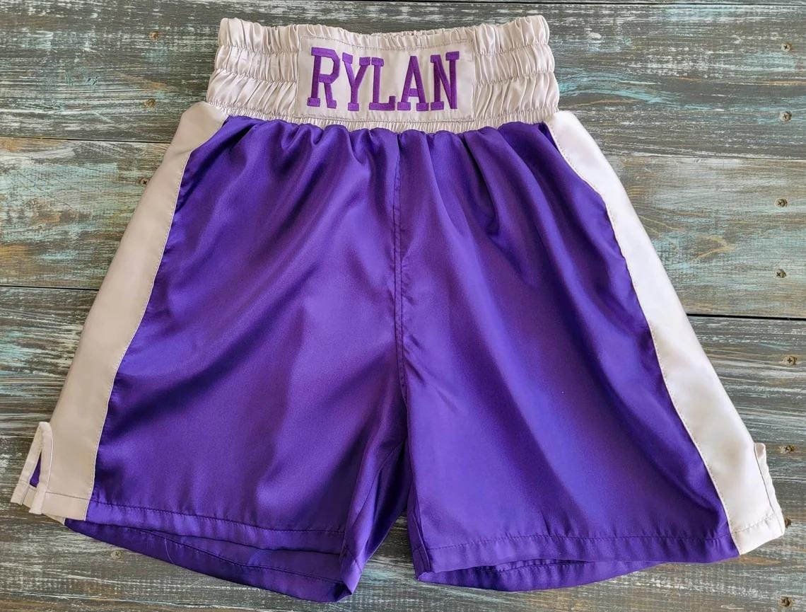 Personalized Youth & Adult Boxing Robe, Shorts and Gloves (Individual or 3-Piece Set)