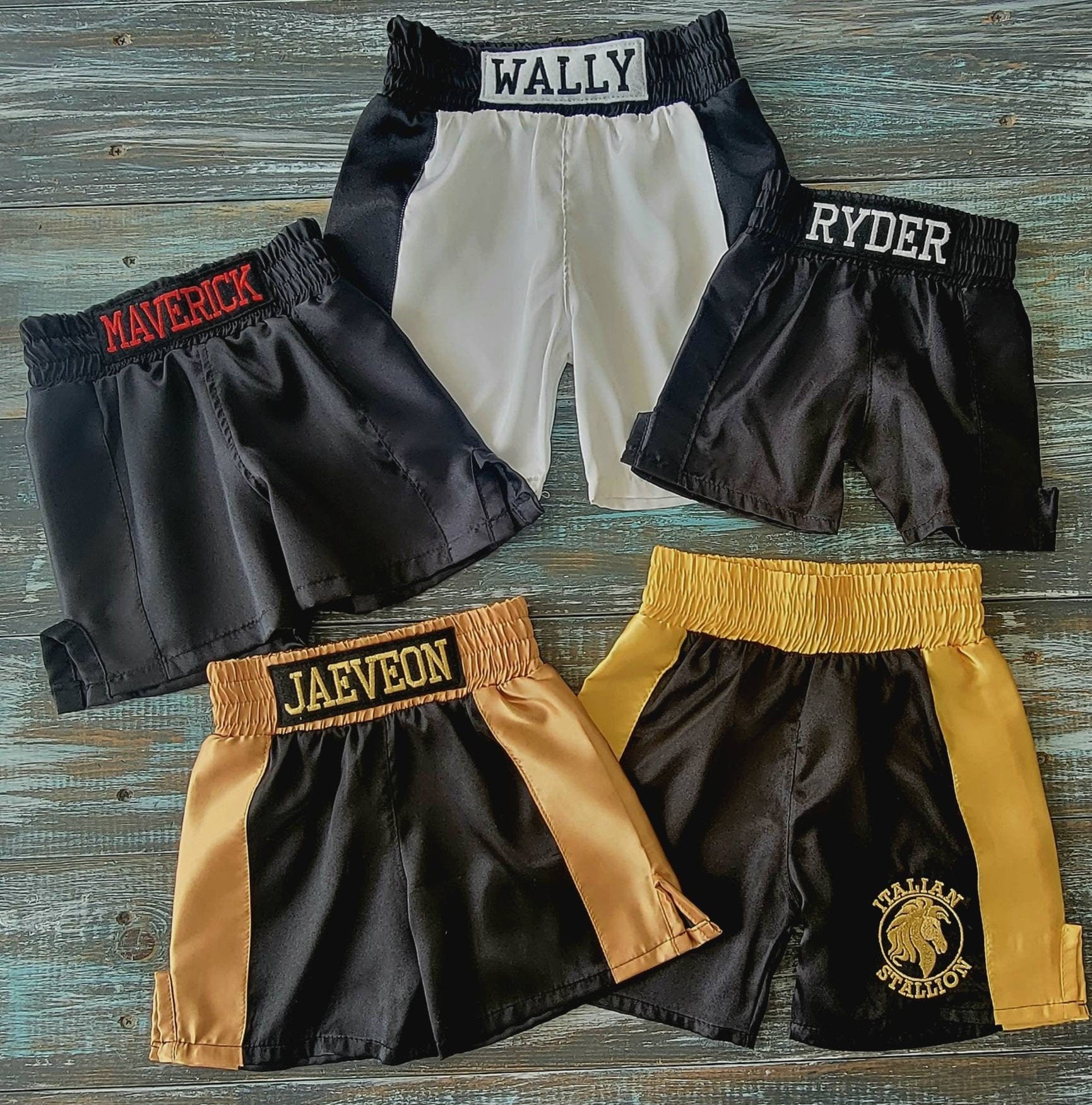 Adorable Personalized Baby Boxing Shorts (Trunks Only)