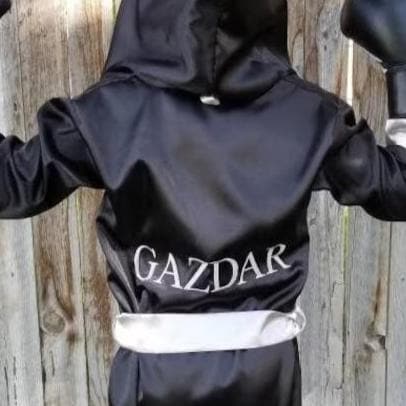 Personalized Youth & Adult Boxing Robe, Shorts and Gloves (Individual or 3-Piece Set)