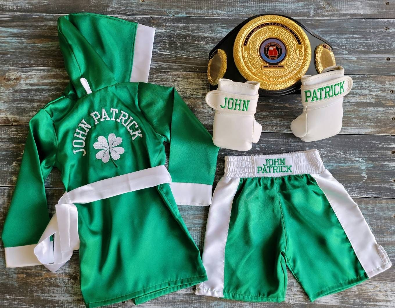 Baby Boxing Fighter set with Deluxe Champion Belt