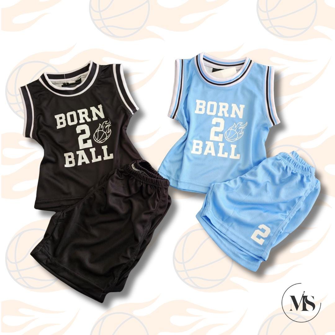 Born 2 Ball Basketball Jersey and Shorts Set+ sweatband set+ball (Complet set)