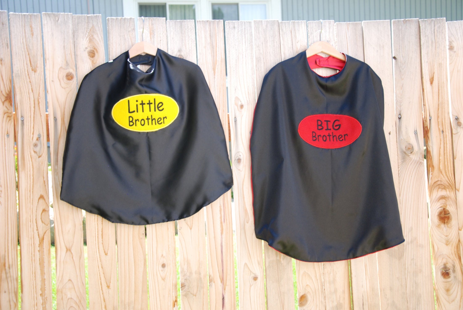 Big Brother cape and  Little Brother cape set
