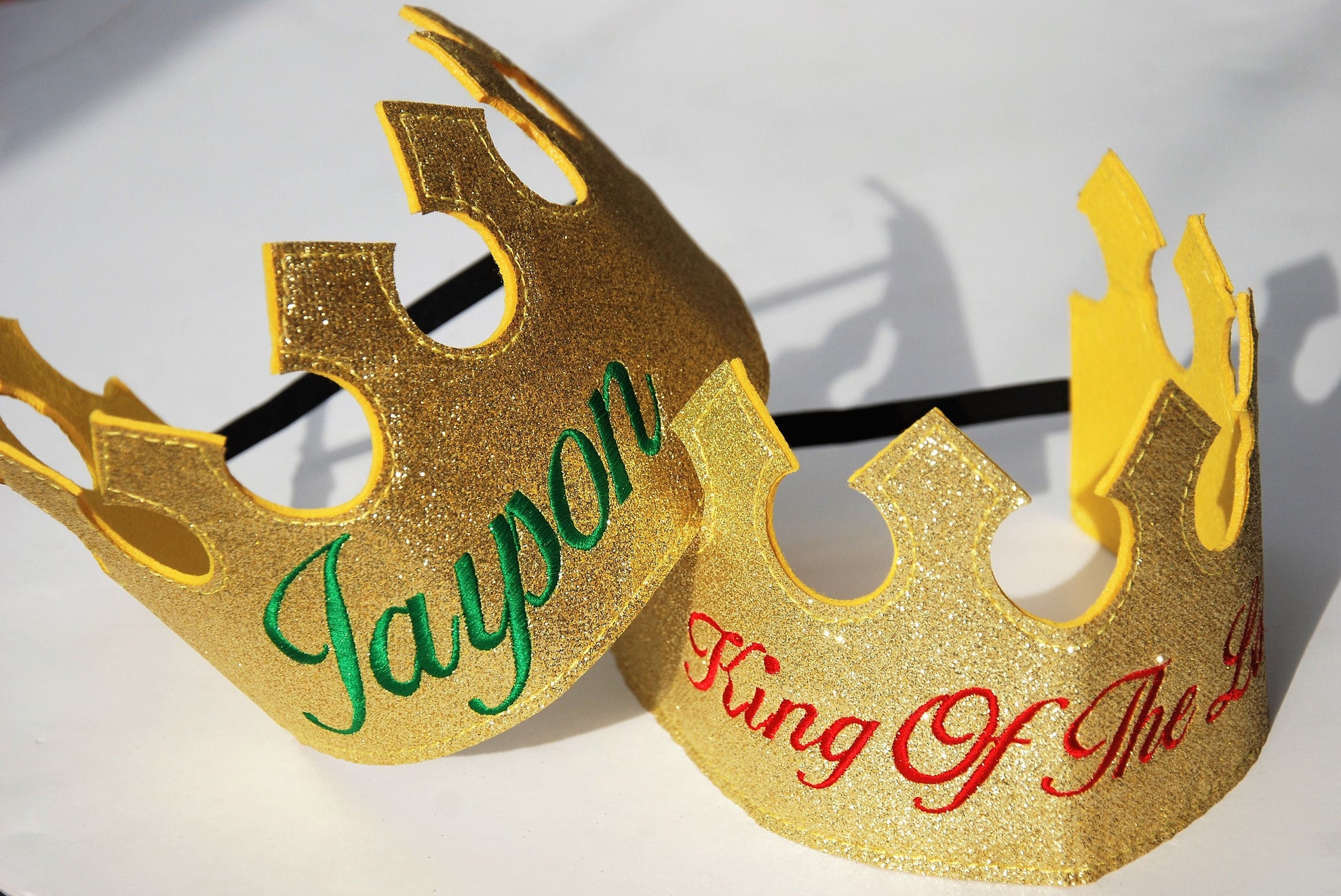ADULT Personalized King Crown/ Knight crown/Prince crown/ Felt crown