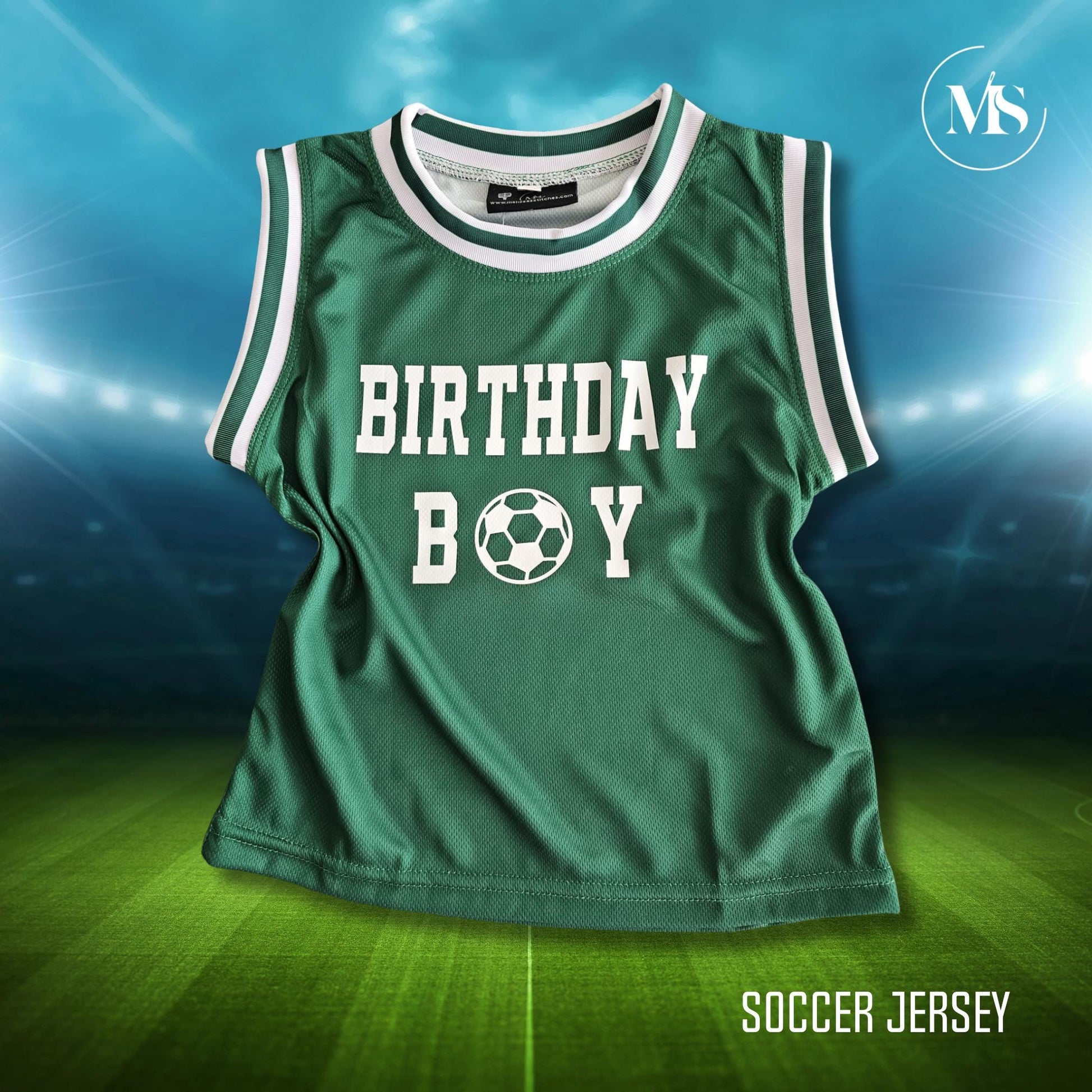 Birthday Boy & Birthday Girl Custom Soccer Sleeveless Jersey (Only Jersey)