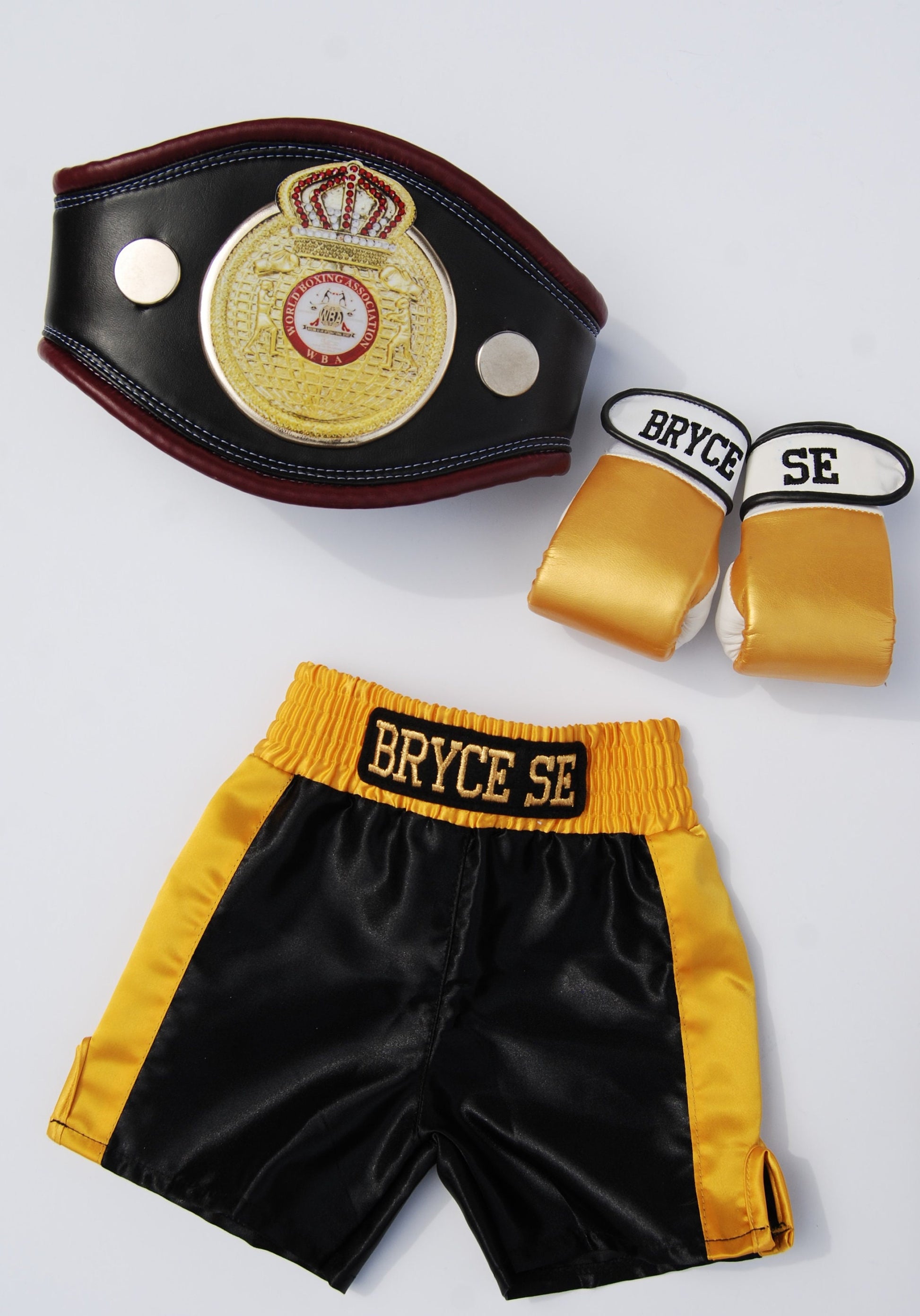 Baby Boxing set Gloves +shorts personalized+Champion Belt