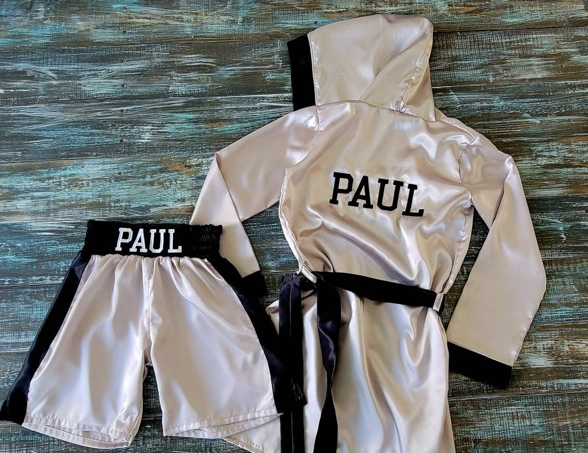 ADULT boxing ROBE and shorts (Gloves NOT included)