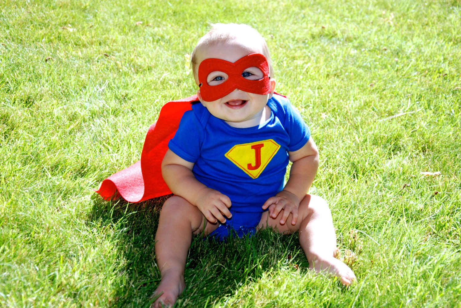 Baby super hero outfit/ Baby super hero cape/ Baby photo prop/Baby girl super hero set, baby first birthday outfit, baby costume