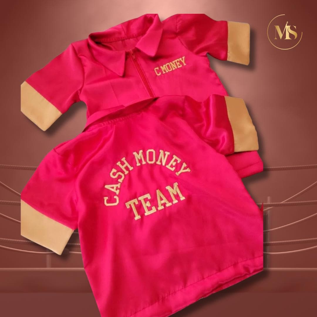 Adult Boxing Coach Jacket with Zipper and 2 Pockets Personalized with Embroidery