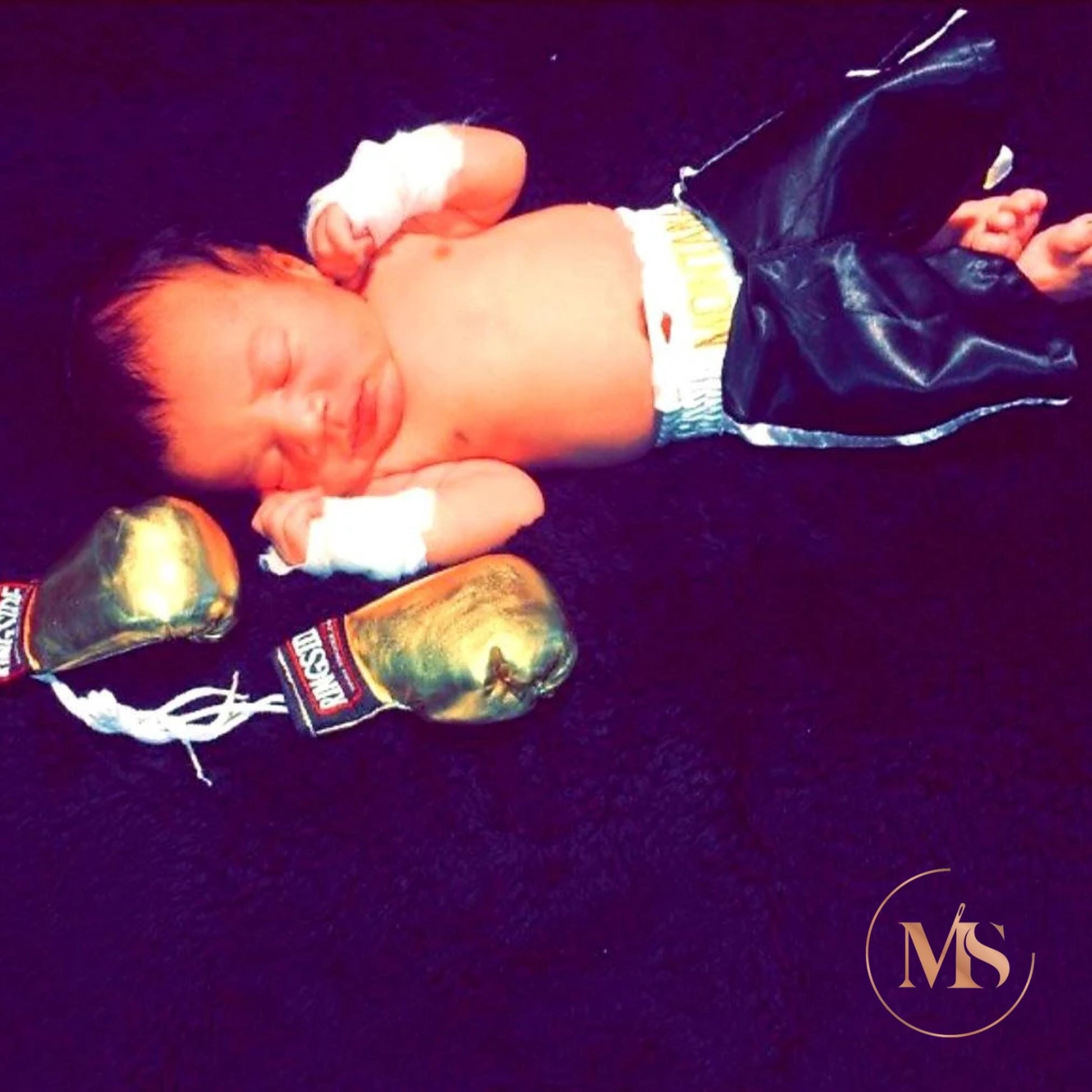 Baby Knockout Boxing Set: Ringside Mini Gloves and Shorts Set