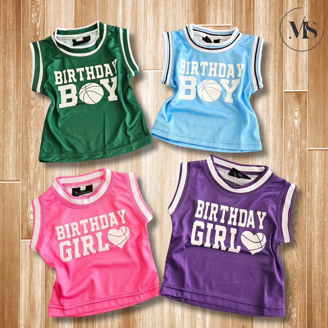 Birthday Boy & Birthday Girl Custom Basketball Jersey (Only Jersey)
