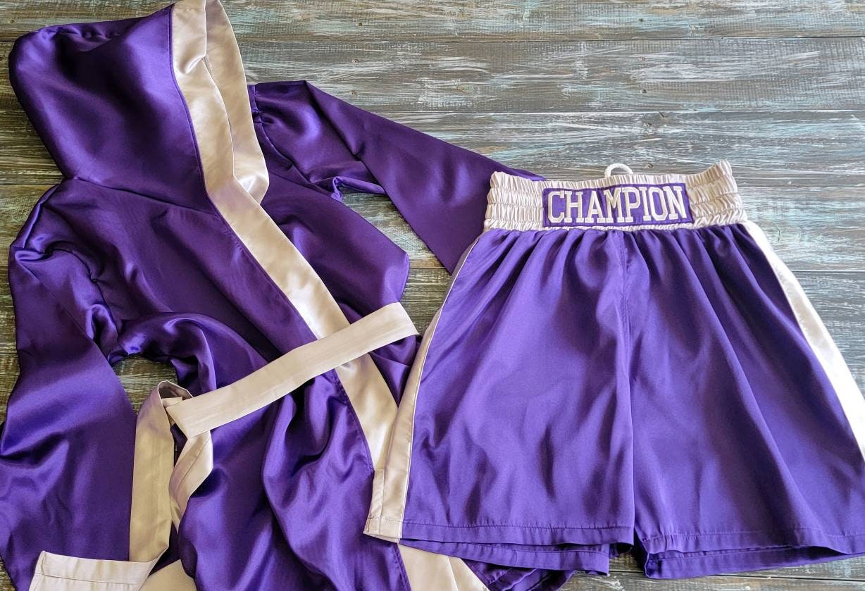 Adult Boxing Robe and Shorts Set (Gloves NOT Included)