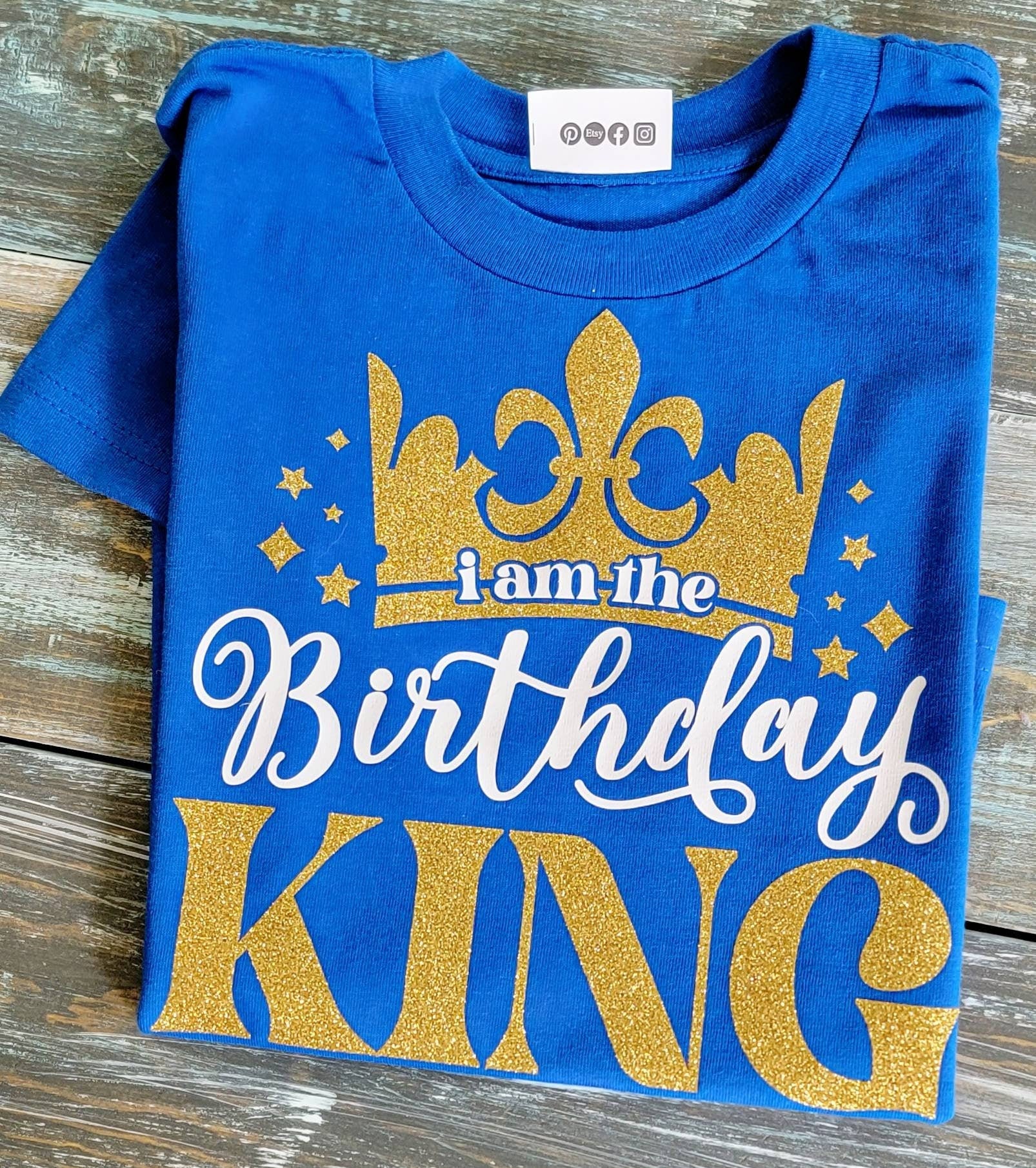 Baby King capeT-shirt and crown set